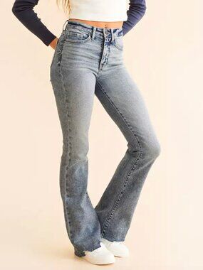 BKE Denim NWT Billie Bootcut High Rise Stretch Jean Light Blue 2YN Rooney 2, 26L